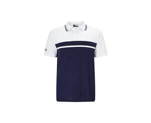 Callaway Colour Blocked Pique Polo - Peacoat - Mens