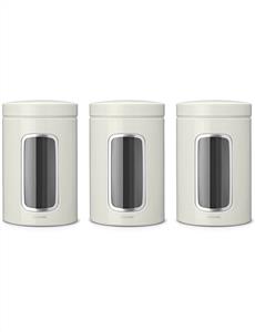 Canister 3 Piece Set 1.4L White