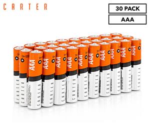 Carter Alkaline AAA Batteries 30-Pack