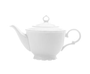 Casa Domani Casual White Florence 900ml Porcelain Coffee Teapot Kitchenware