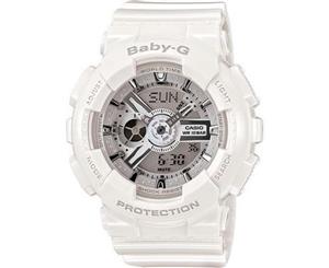 Casio Baby-G Women's 45mm BA110-7A3 Resin Watch - White/Steel