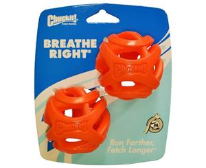 ChuckIt! Medium 2 Pack of Breathe Right Fetch Dog & Puppy Ball (Chuck It)