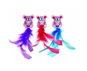 Classic Fluffy Feathers Cat Toy 2 Pack (Fat Cat)