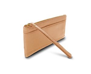 Cleo Genuine Soft Leather Zip Wallet