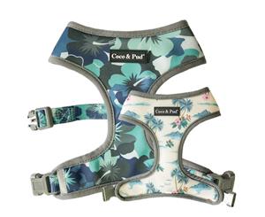 Coco & Pud Camo Hibiscus Dog Harness