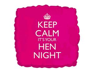 Creative Party 18 Inch Keep Calm Its Your Hen Night Balloon (Pink) - SG4754