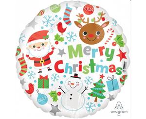 Cute Christmas Icons Foil Balloon 45cm