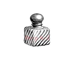 Deep Red Stamps - Vintage Perfume Bottle