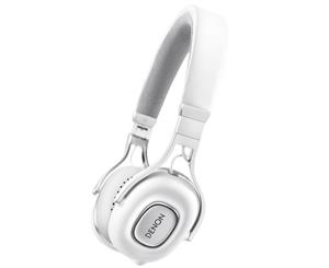 Denon AH-MM200 WH Foldable On-Ear Headphones/Headband Headset Mic for Smartphone