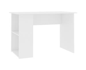 Desk White Chipboard Storage Shelf Writing Table Laptop Workstation