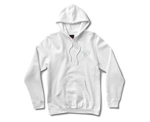 Diamond Supply Co Micro Brilliant Hoodie White - White