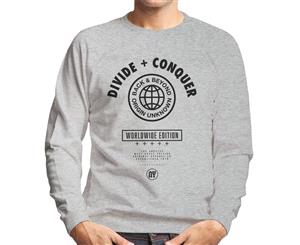 Divide & Conquer Worldwide Edition Globe Men's Sweatshirt - Heather Grey