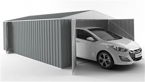 EasyShed 6030 Tall Garage Shed - Armour Grey