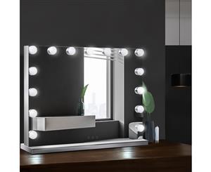 Embellir Hollywood Frameless Makeup Mirror With 15 LED Lighted Vanity Beauty