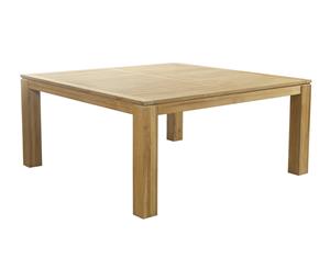 Entertainer 1.7M Square Outdoor Solid Teak Timber Dining Table - Outdoor Teak Tables