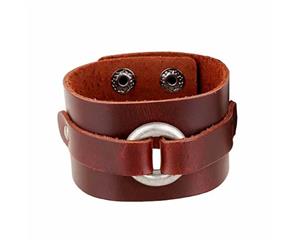 European and American Jewelry Punk Bracelet Retro Braided Leather Bracelet Wide Leather Bracelet For Men