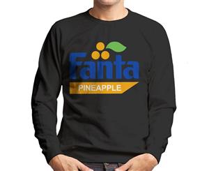 Fanta Pineapple Retro 1980s Logo Men's Sweatshirt - Black