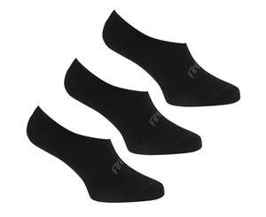 Firetrap Women 3 Pack Invisible Socks Ladies - Black