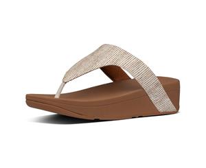 FitFlop Lottie Glitter Stripe Stone Toe-Thongs