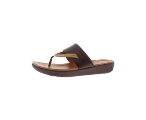 Fitflop Womens Delta Leather Duocomff Slide Sandals