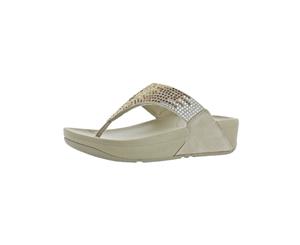 Fitflop Womens Flare Rhinestone Platform Thong Sandals