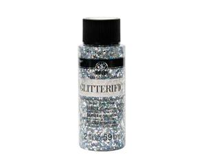 Folk Art Glitterific Paint - Silver 2 Oz