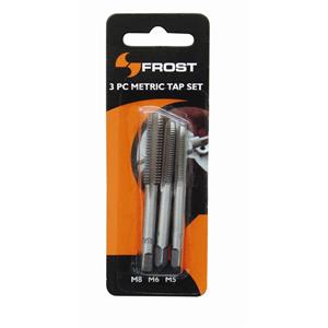 Frost 3 Piece M5/M6/M8 Metric Tap Set