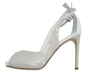 Giancarlo Paoli Women's Peep Toe Heel - Light Grey