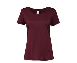 Gildan Womens/Ladies Performance Core Short Sleeve T-Shirt (Sport Dark Maroon) - PC2852