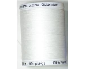 Gutermann Sew-all Thread 1000m 100% Polyester M292 Colour 800 WHITE