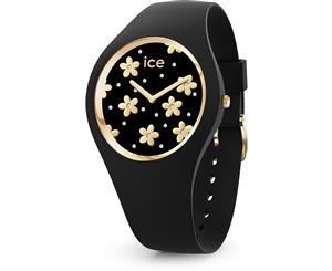 ICE Flower Collection Gold Case 40mm (M) Black Dial Black Strap