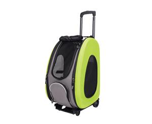 Ibiyaya EVA 4-in-1 Combo Pet Carrier on Wheels Apple Green