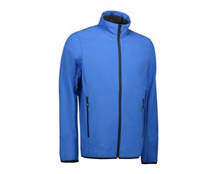 Id Mens Functional Soft Shell Jacket (Azure) - ID476