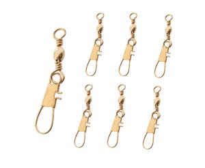 Jarvis Walker Brass Snap Swivels 6 Pack Size 1 Set of 6 Fishing