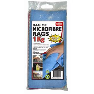 Kenco 1kg Assorted Microfibre Rags