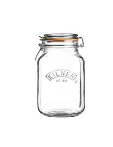 Kilner Square Clip Top Jar 1.5 Litre