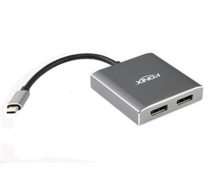 Konix 20CM USB 3.1 Type-C to Dual Displayport Converter 4Kx2K