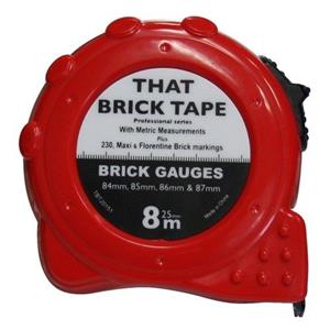 Kwikgauge 8M Brick Gauge Tape Measure KGTBT20151