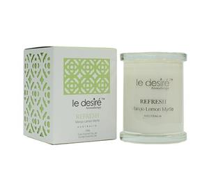 Le Desire Aromatherapy Soy Candle Refresh Mango Lemon Myrtle