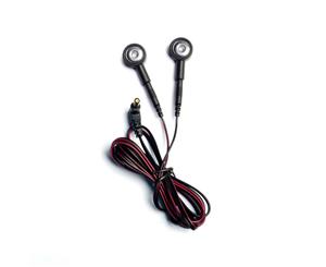 Lead Wires with two Snap Adapters (3.5mm) and Pin Style Ends (2mm) for TENS Machine