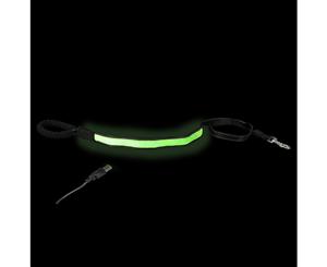 Loomo Comfort Handle LED Dog Lead Green