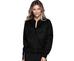 Lorna Jane Women's Off Duty Mesh Bomber Jacket - Black