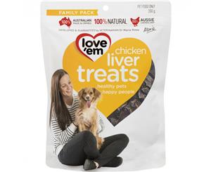 Love Em Dog Food Natural Chicken Liver Treats 200g (DTL1365)