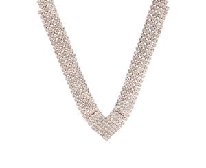 Lovisa Rose Gold Diamante Necklace Earring Jewellery Set