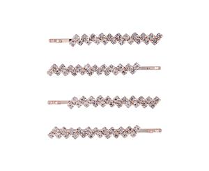 Lovisa Rose Gold Diamante Zig Zag Pin Set