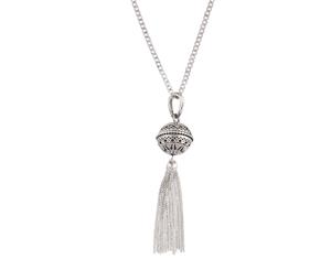 Lovisa Silver Tassel Drop Bead Necklace