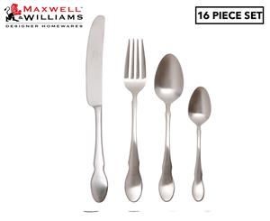 Maxwell & Williams 16-Piece Chester 18/10 Stainless Steel Cutlery Set - Silver