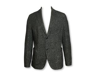 Men's Circolo 1901 Semi-Structured Cotton Jacket In Slate Grey Marl