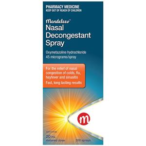 Mendeleev Decongestant Nasal Spray 20ml