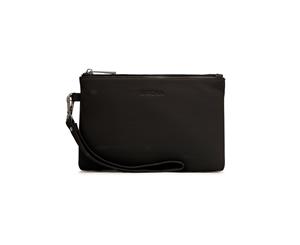 Mocha Leather Ella Edition Coin Wallet - Black